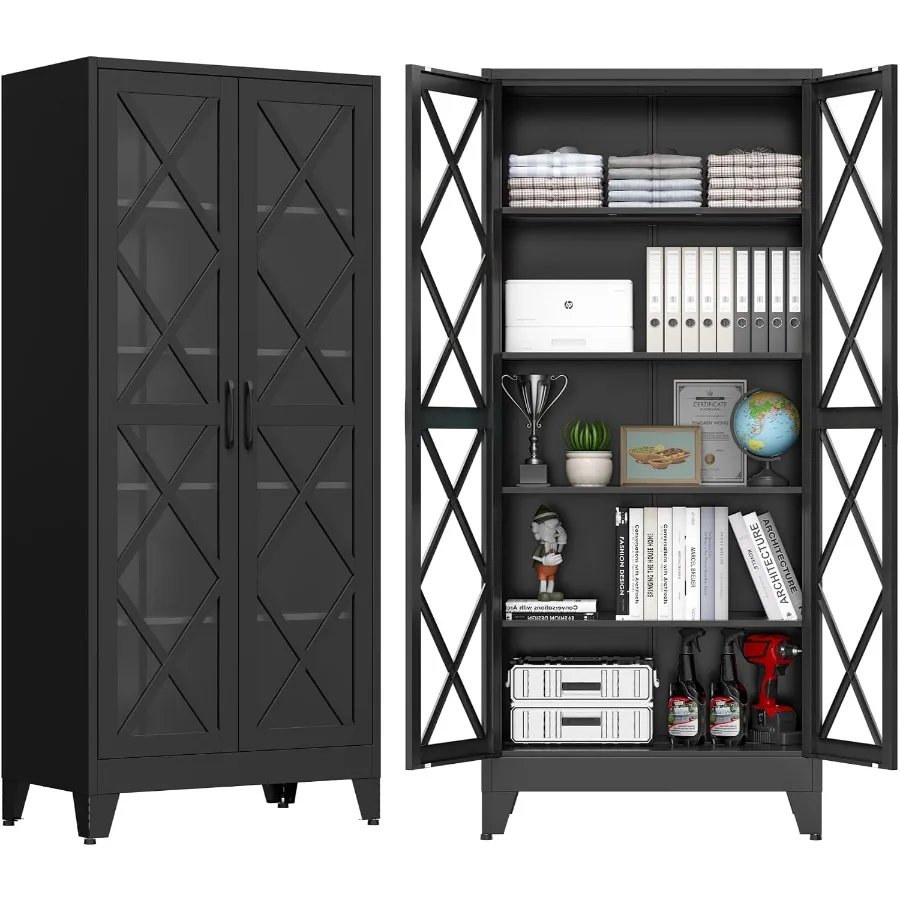 Storage & Organization - 71 Metal Storage Cabinet for Home