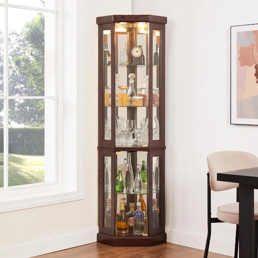 Lighted Corner Storage Cabinet - Storage & Organization recension och pris