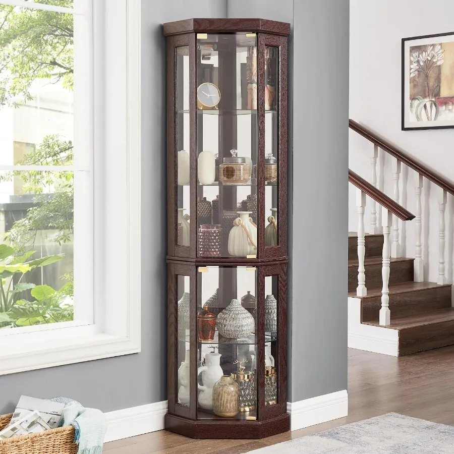 Lighted Corner Storage Cabinet - Storage & Organization recension och pris
