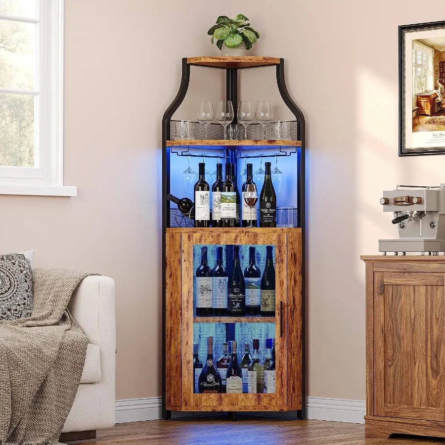 Corner Bar Cabinet for Home Us - Lighting recension och pris