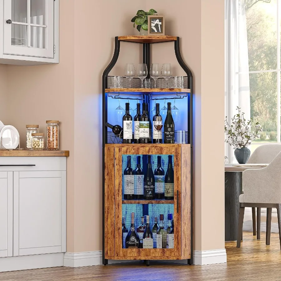 Corner Bar Cabinet for Home Us - Lighting recension och pris