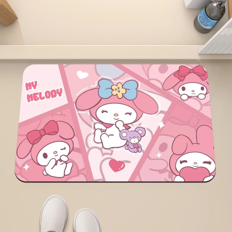 Hello Kitty Strawberry & Bear  - Quick Dry Diatomite Bath Mat recension och pris