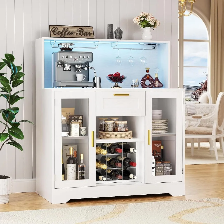 Coffee Bar Cabinet with RGB LE - Storage & Organization recension och pris